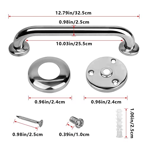 2 Pack Shower Grab Bar-Stainless Steel