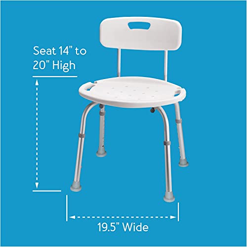 Carex Shower Chair with Back