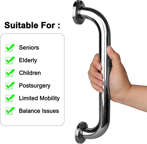 2 Pack Shower Grab Bar-Stainless Steel
