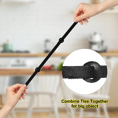 150PCS Reusable Fastener Straps