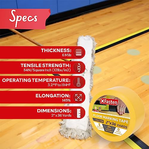 XFasten Vinyl Floor Tape