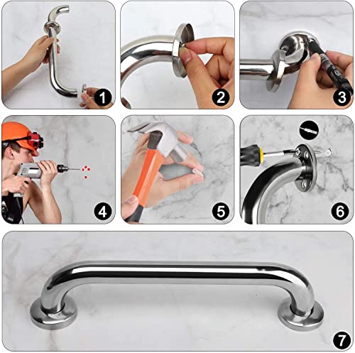2 Pack Shower Grab Bar-Stainless Steel