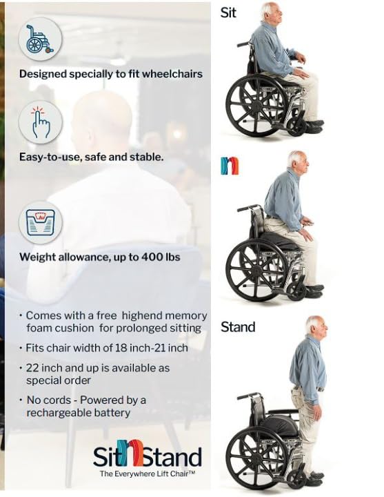 SitnStand Portable Smart Rising Seats for Wheelchair
