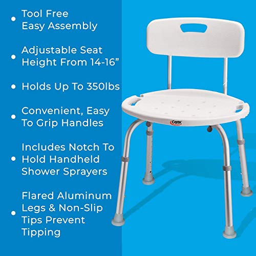 Carex Shower Chair with Back