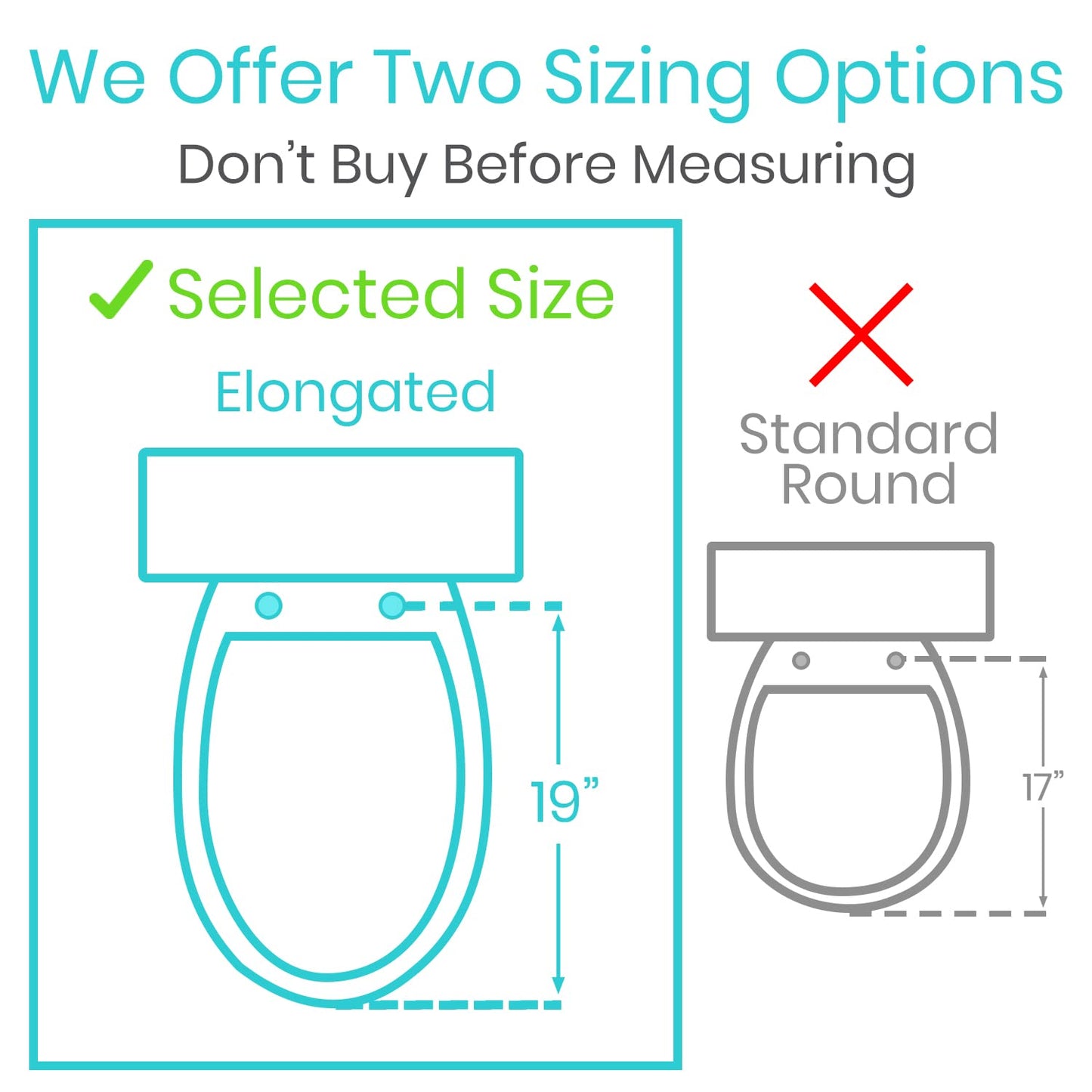 Vive Toilet Seat Risers with Handles