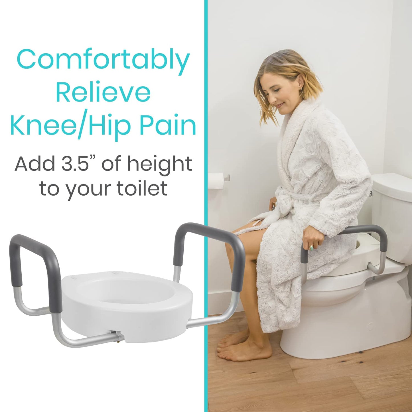 Vive Toilet Seat Risers with Handles