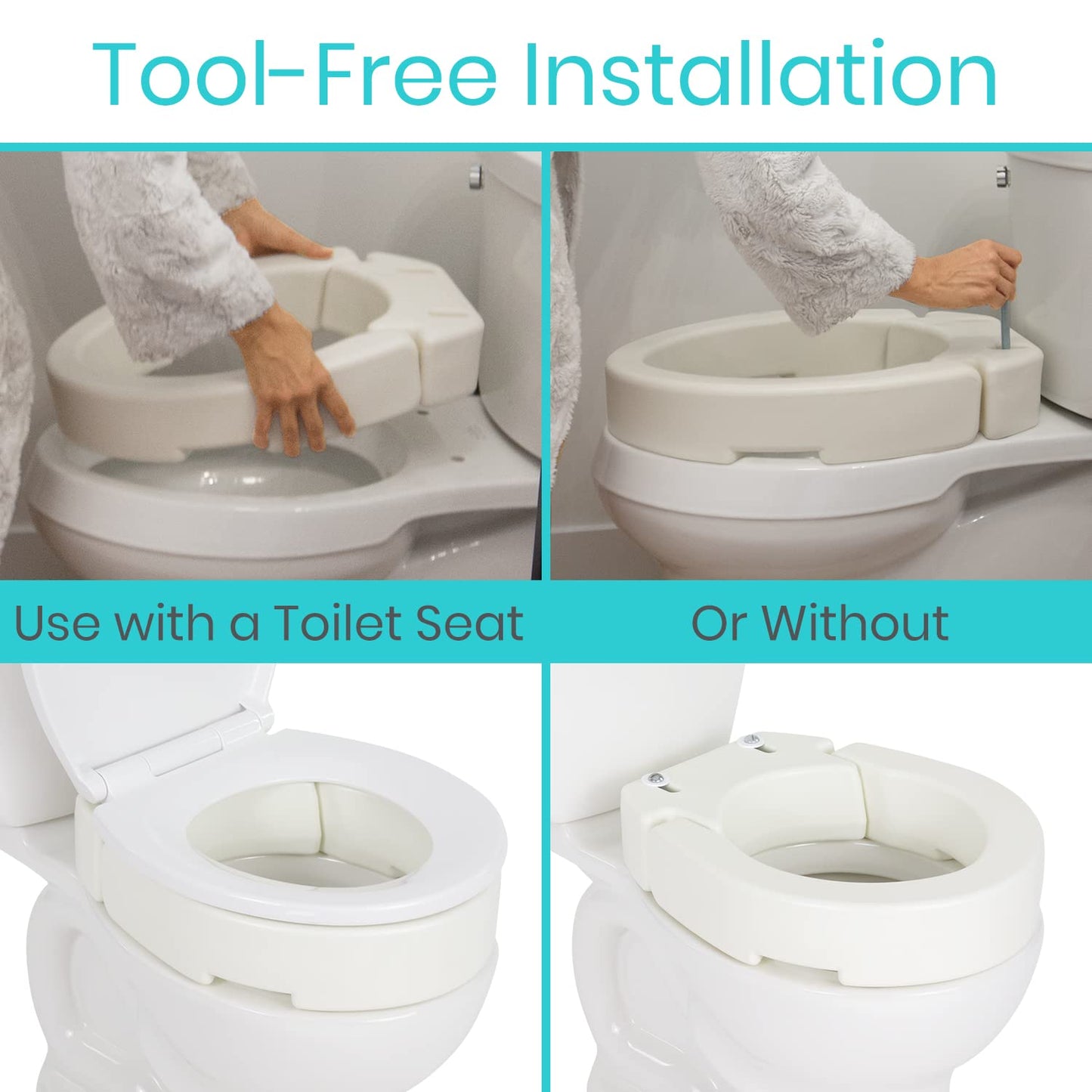 Vive Toilet Seat Riser