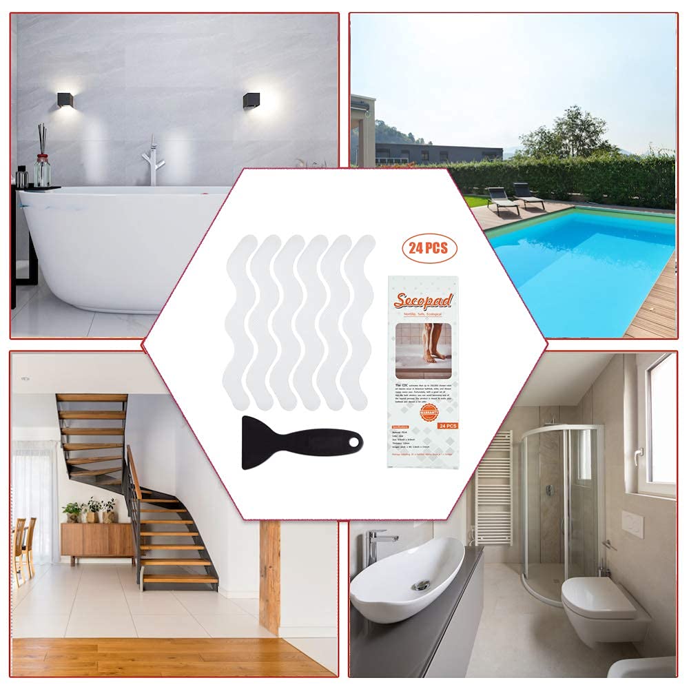Anti Slip Shower Stickers 24 PCS