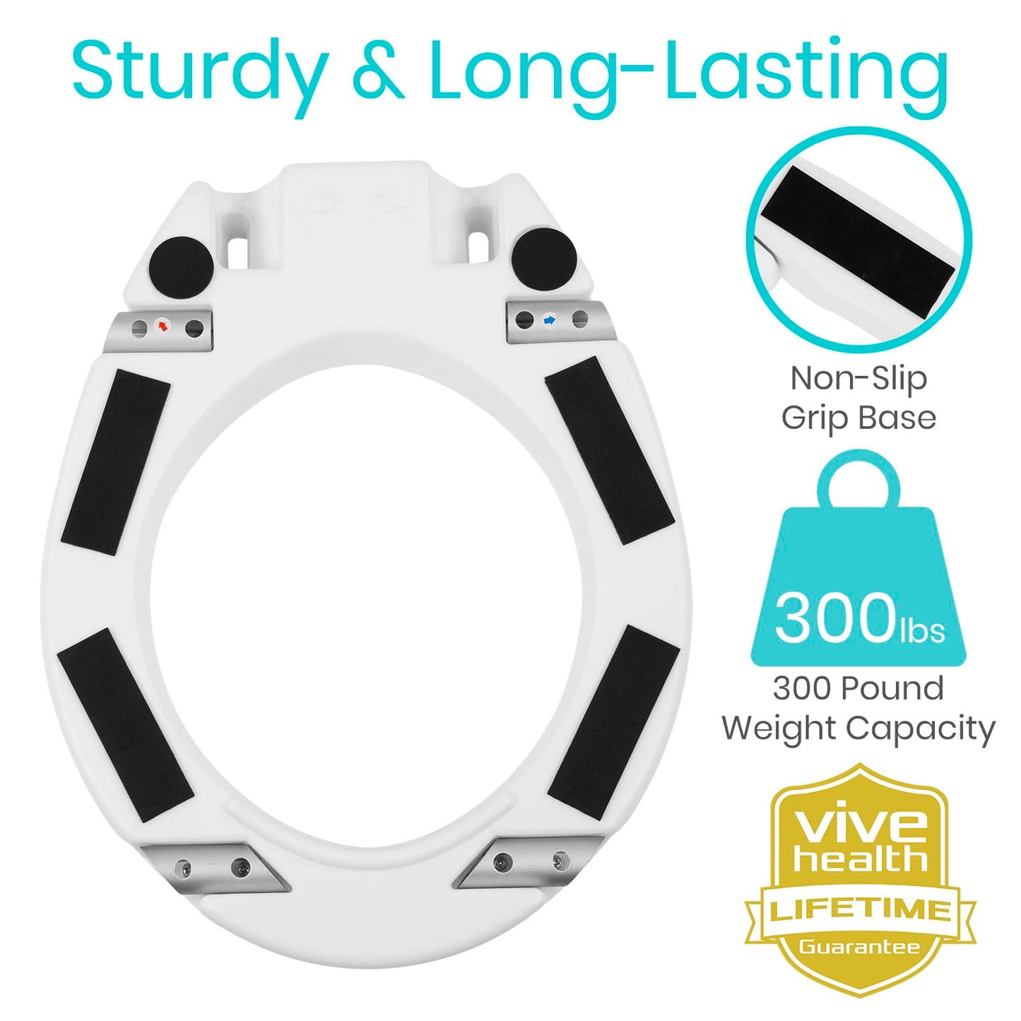 Vive Toilet Seat Risers with Handles