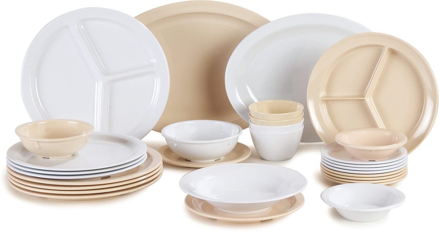 Divided Plate Deep Compartment Plate