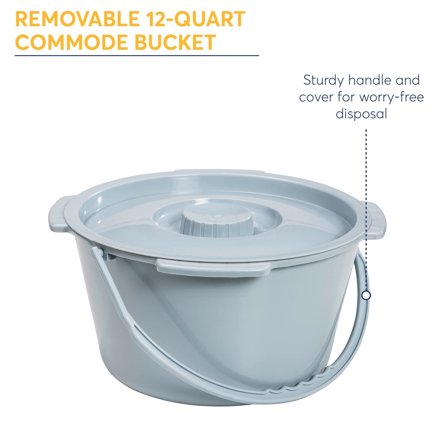 Folding Steel Bedside Commode
