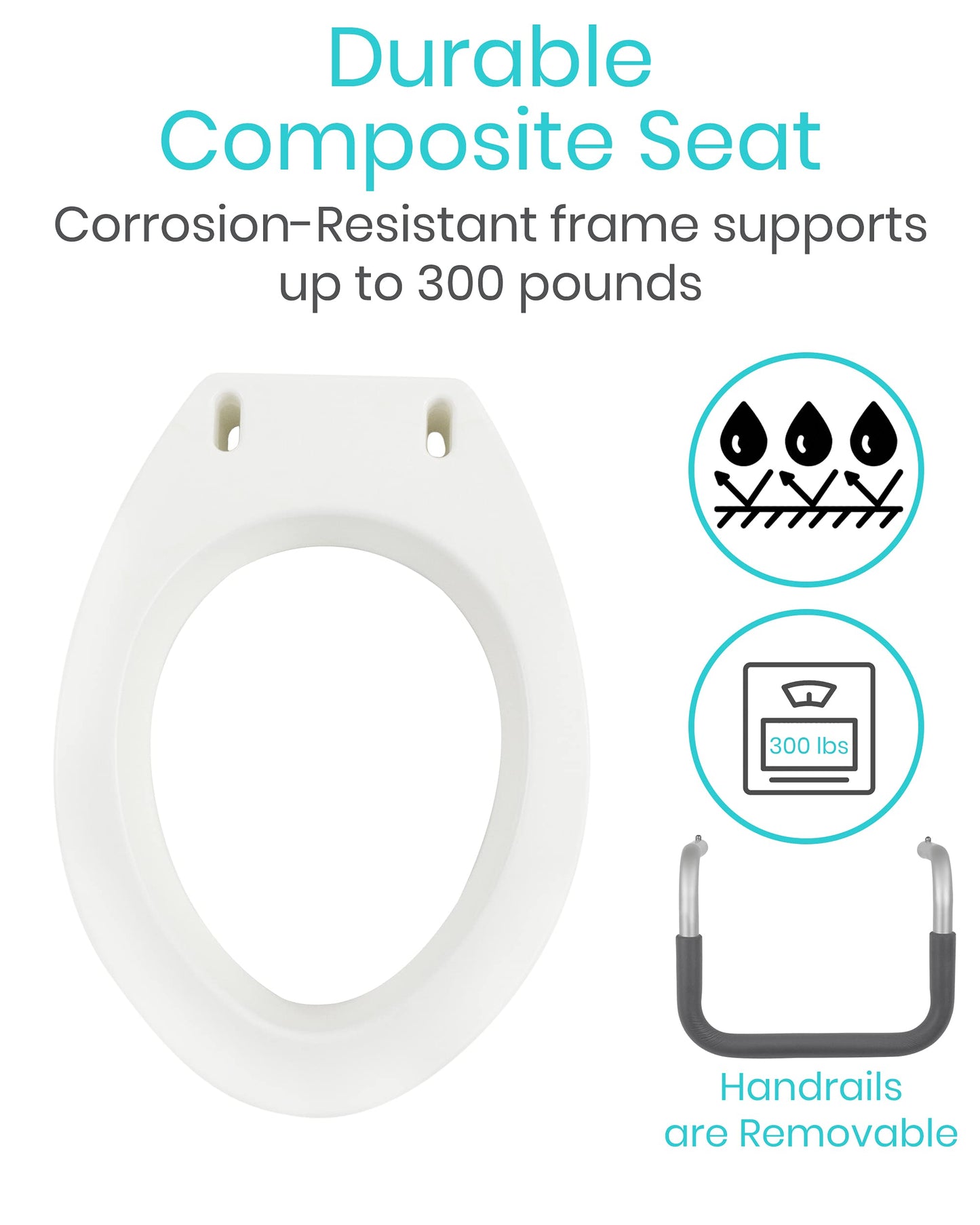 Vive Toilet Seat Risers with Handles
