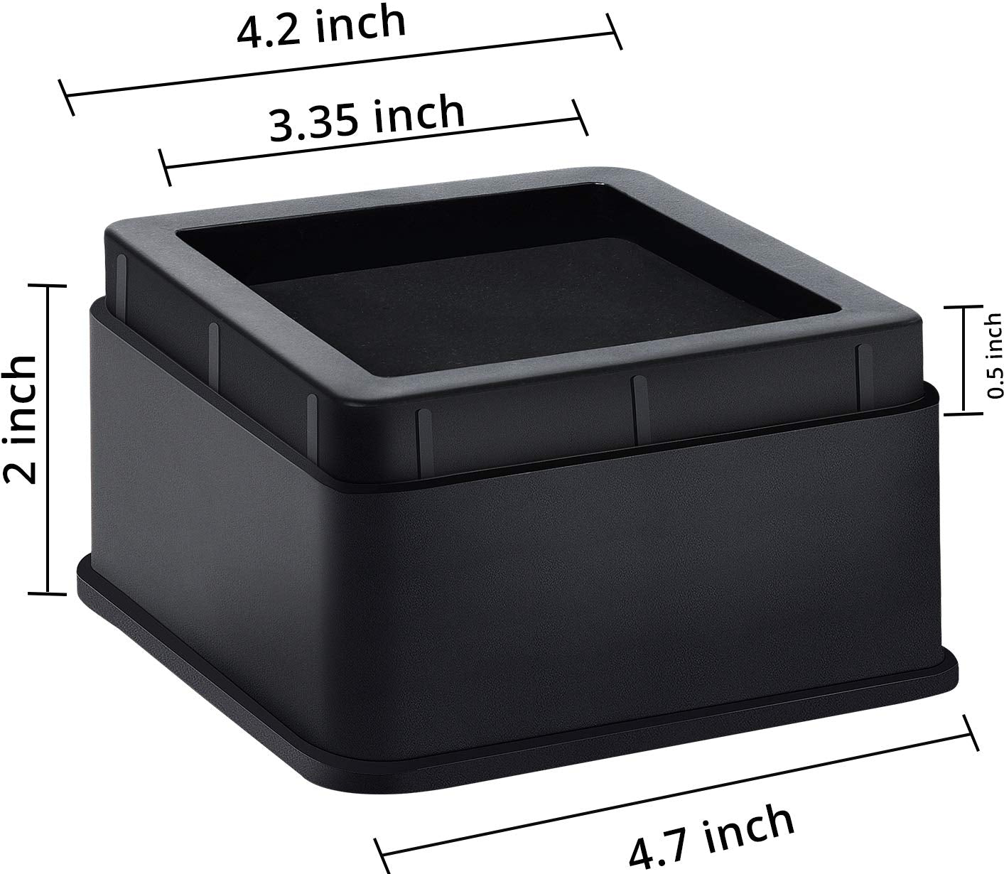 Bed Risers 2 Inch - Pack of 8 - Adjustable Furniture Risers 2 & 4 inch