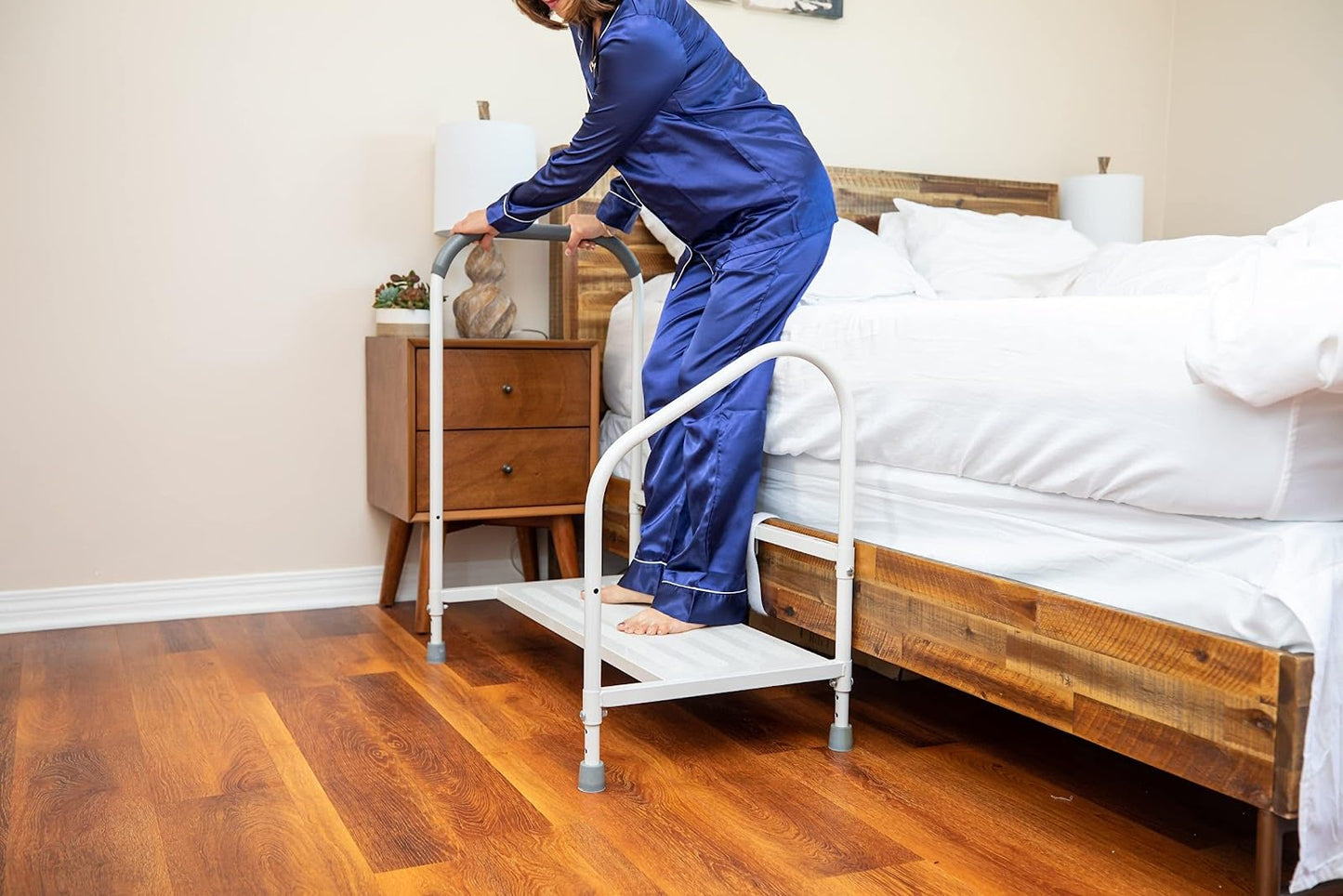 Step2Bed Bed Rails with Adjustable Height Bed Step Stool