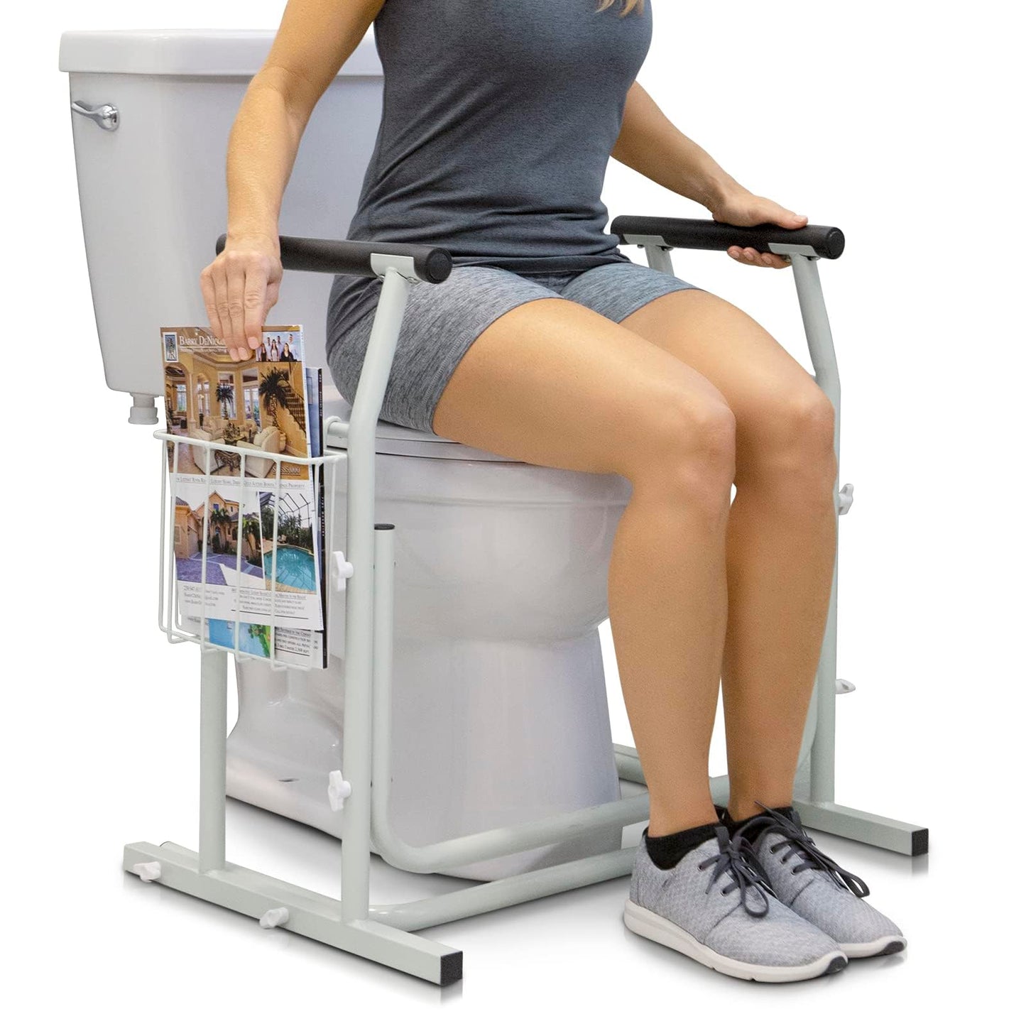 Vive Stand Alone Toilet Safety Frame w/Handles
