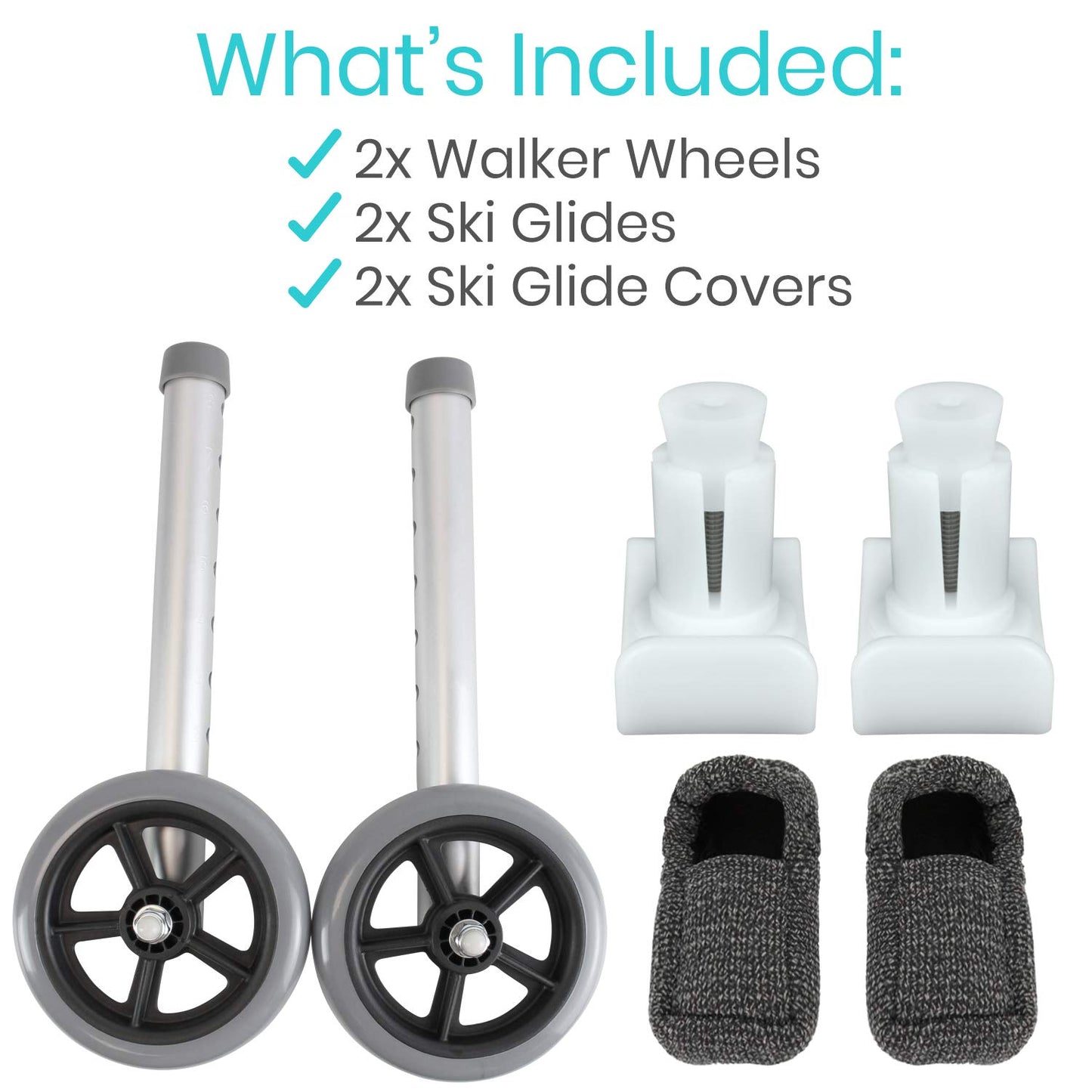 Walker Wheels, Ski Glides, Accessories Covers