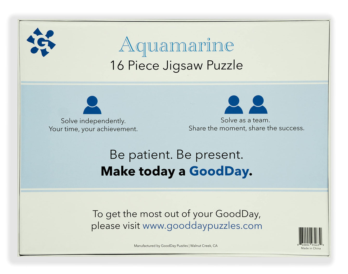 GoodDay 16 Large Piece Jigsaw 'Aquamarine'