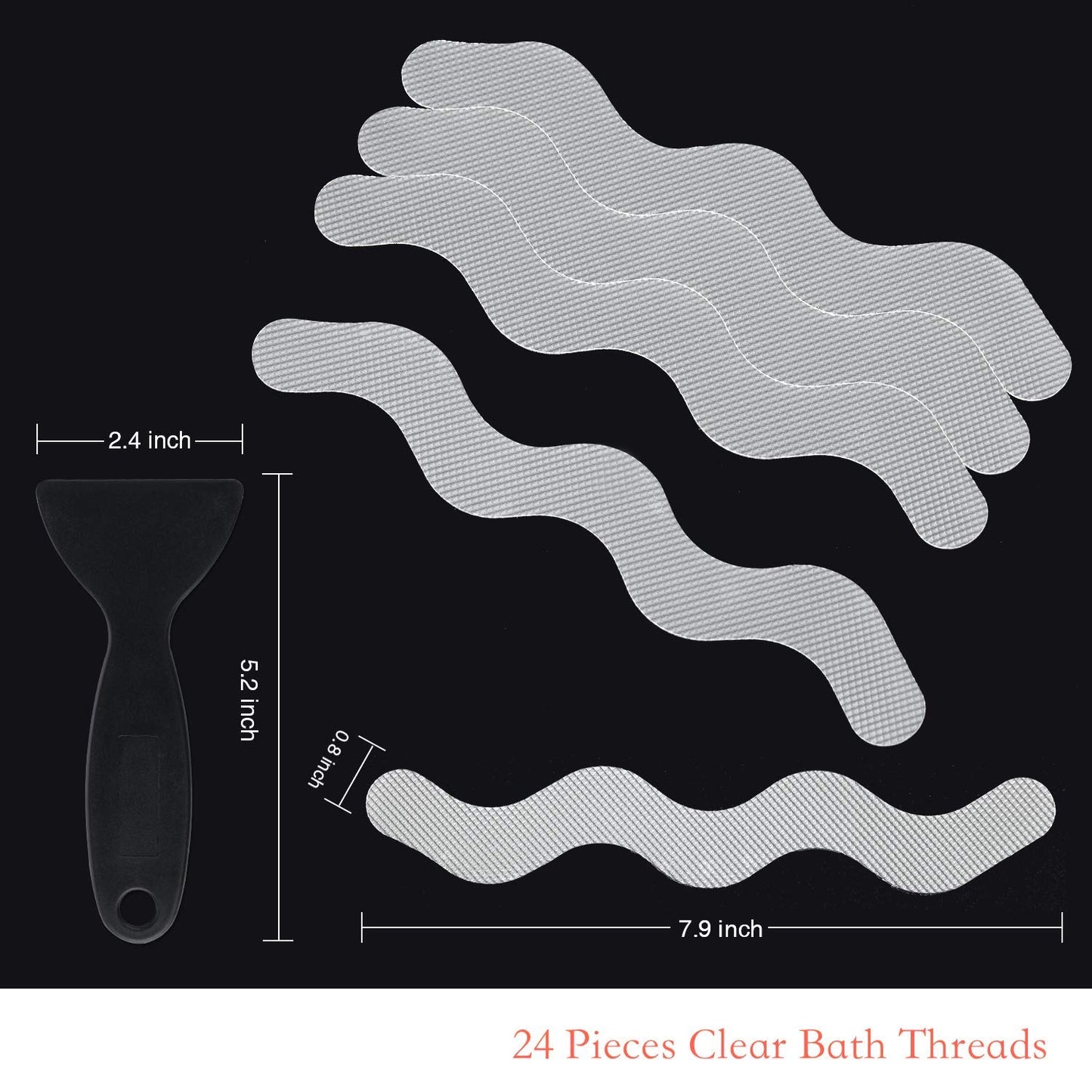 Anti Slip Shower Stickers 24 PCS