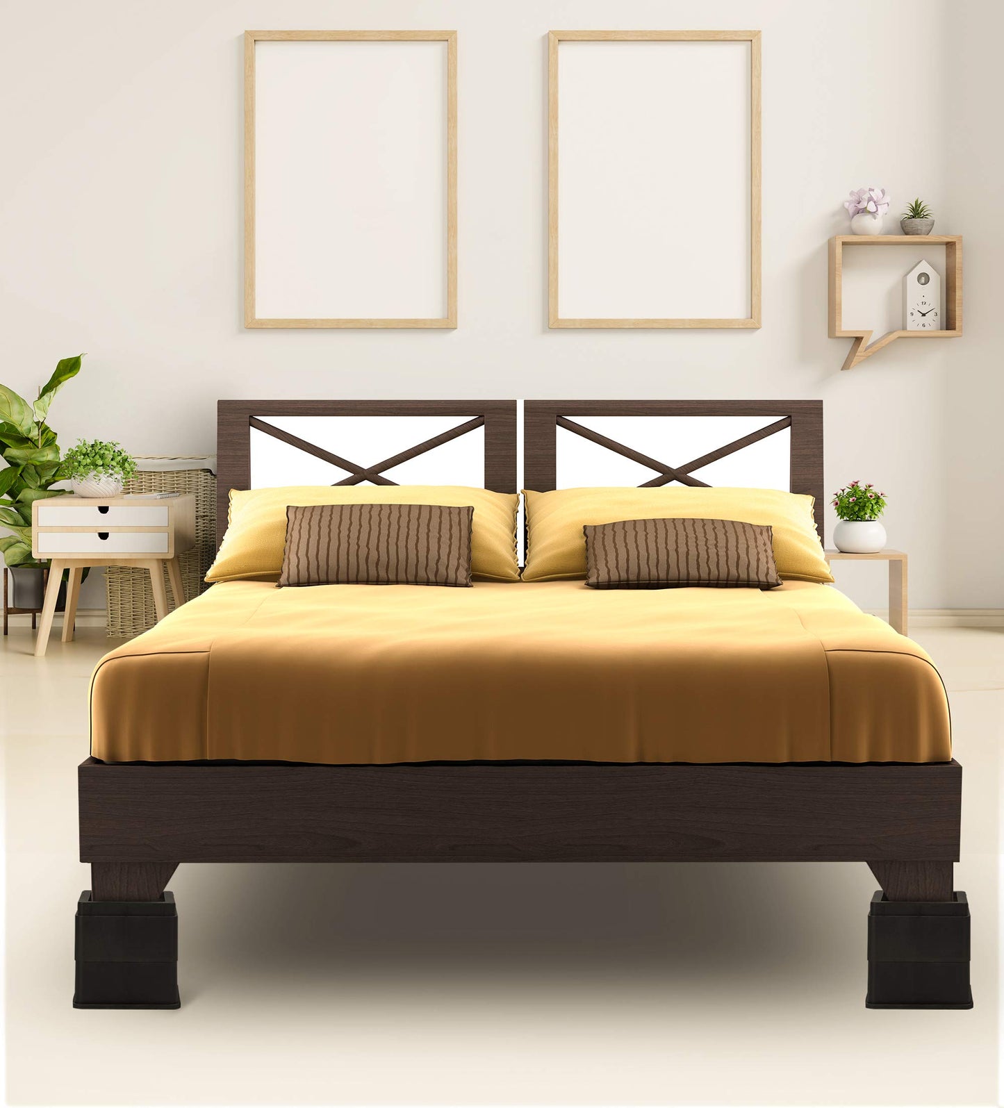 Bed Risers 2 Inch - Pack of 8 - Adjustable Furniture Risers 2 & 4 inch