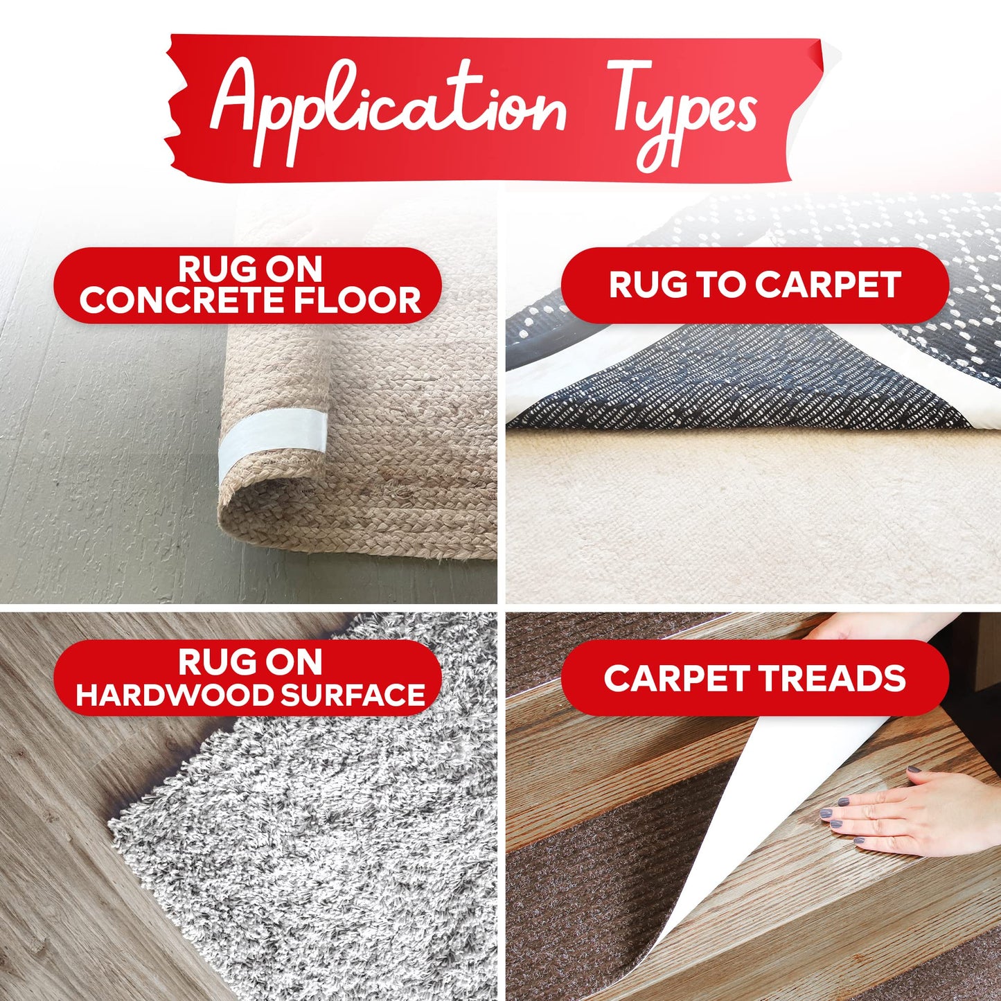 XFasten Double Sided Carpet Tape