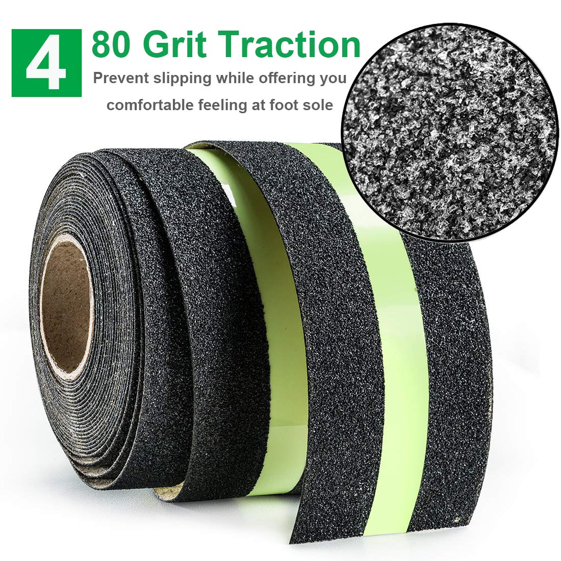 Anti Slip, Glow in the Dark Safety Grip Tape