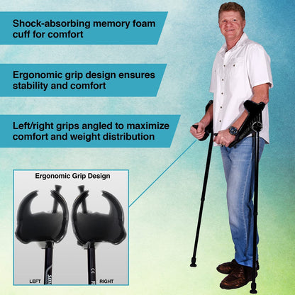 smartCRUTCH Ergonomic Custom Forearm Crutches